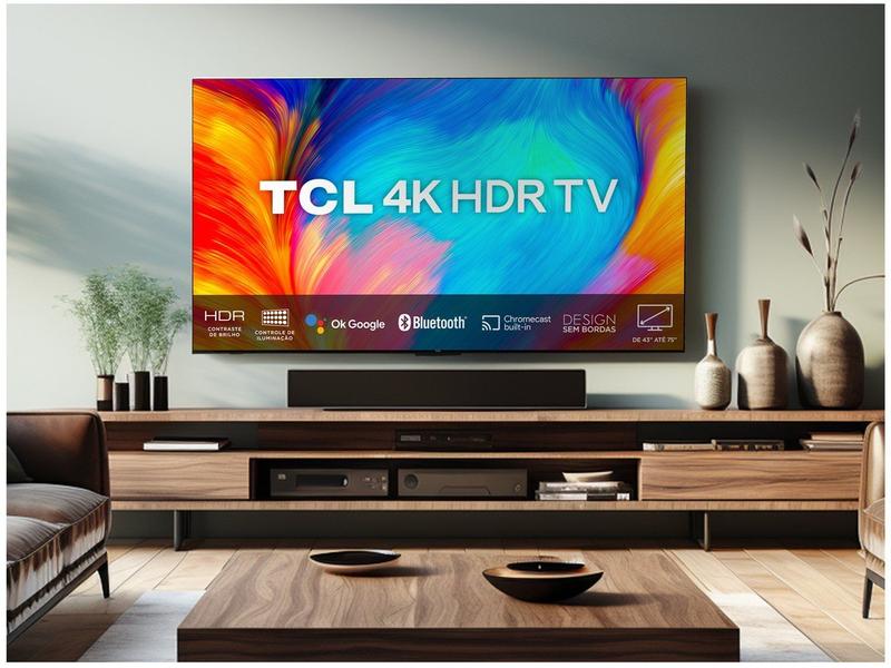 Smart TV 75” UHD 4K LED TCL 75P635 Wi-Fi - Bluetooth Google